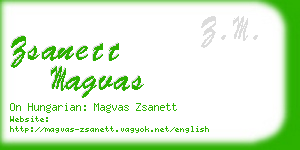 zsanett magvas business card